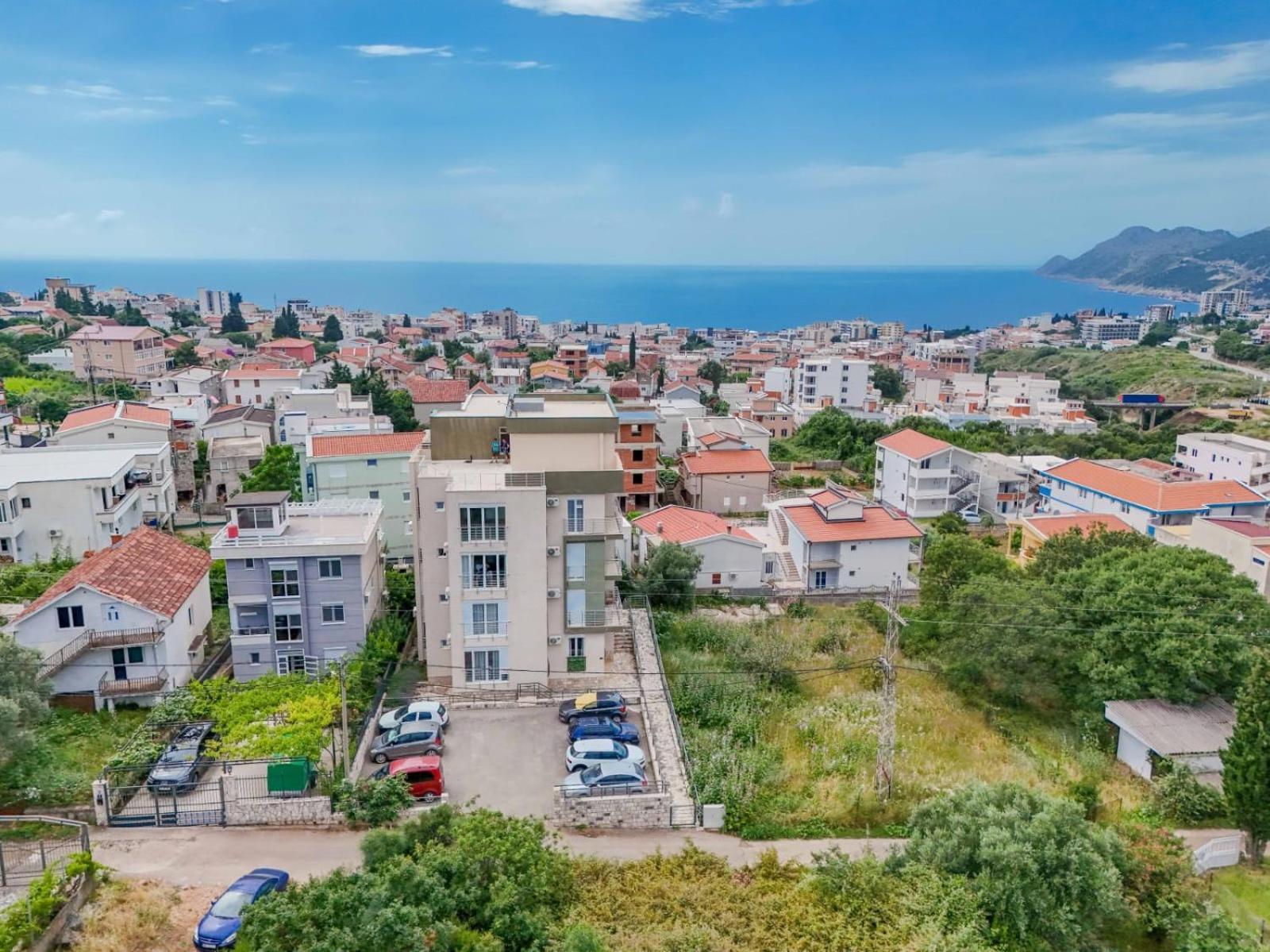 1Bd Modern Apt In Dobra Voda With Roof Access "Moka" Bar Exterior photo